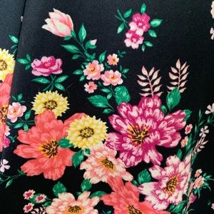 Navy Blue H&M Floral Dress